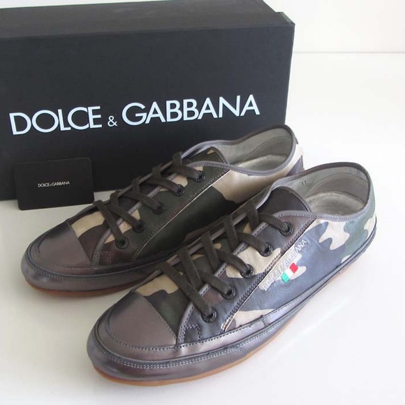 dolce gabbana camouflage sneakers